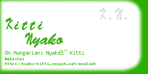 kitti nyako business card